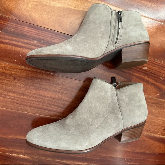 Sam Edelman 'Petty' Taupe Grey Suede Ankle Boots Booties Size 10 - Picture 8 of 16